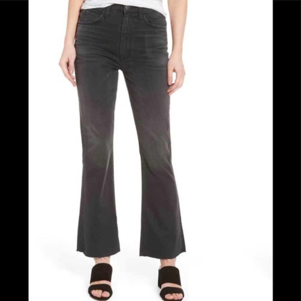 Current/Elliott Women's Black Washed Flare Jeans